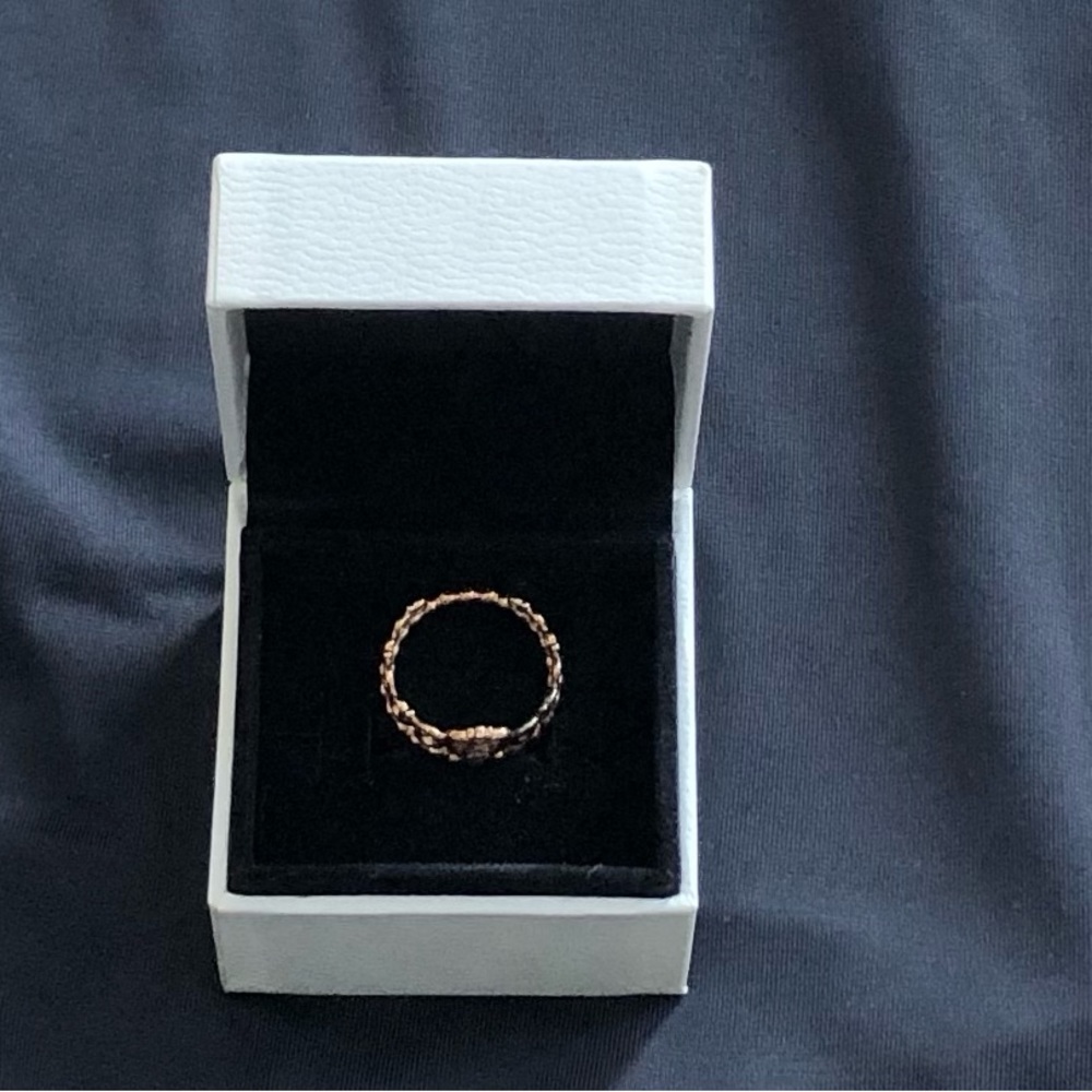 Pandora Gold Princess Crown Ring One Size.